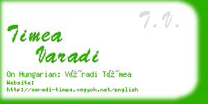 timea varadi business card